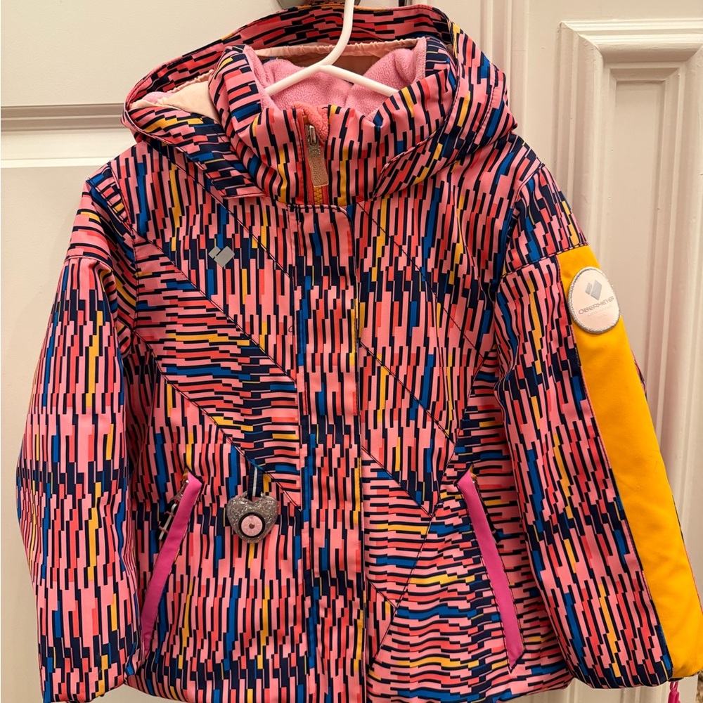 Obermeyer Kids Jacket with Pink Accents